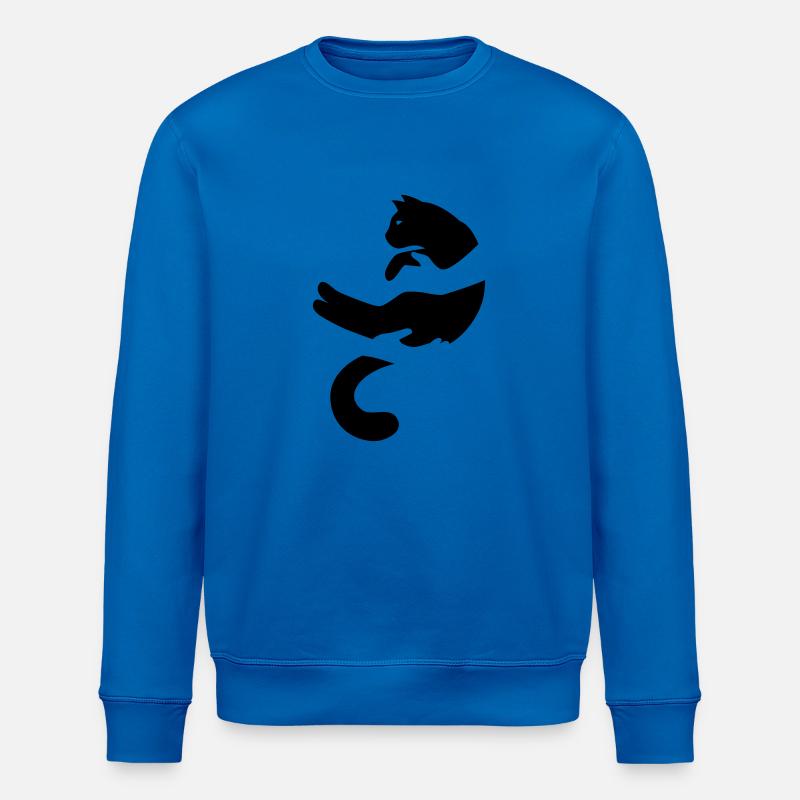 Katze - Stanley/Stella Unisex Bio-Sweatshirt ROLLER - Königsblau