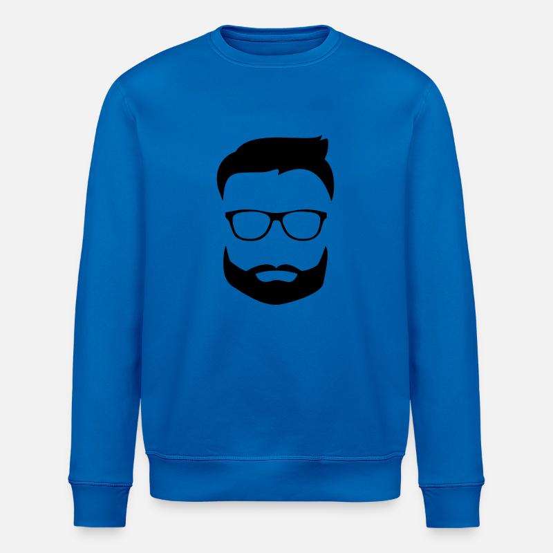 Beard glasses - Sweat bio ROLLER Stanley/Stella Unisexe - bleu roi