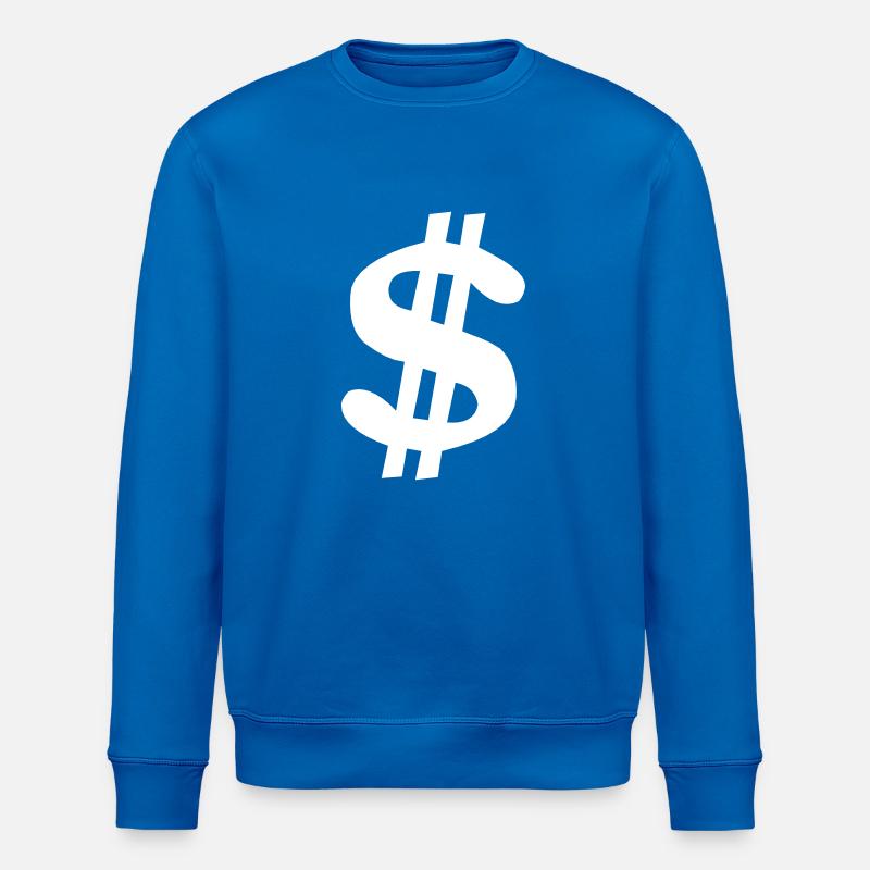 Dollarzeichen - Stanley/Stella Unisex Bio-Sweatshirt ROLLER - Königsblau