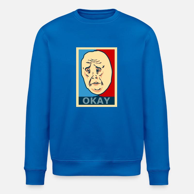 Okay Face - Stanley/Stella Unisex Bio-Sweatshirt ROLLER - Königsblau