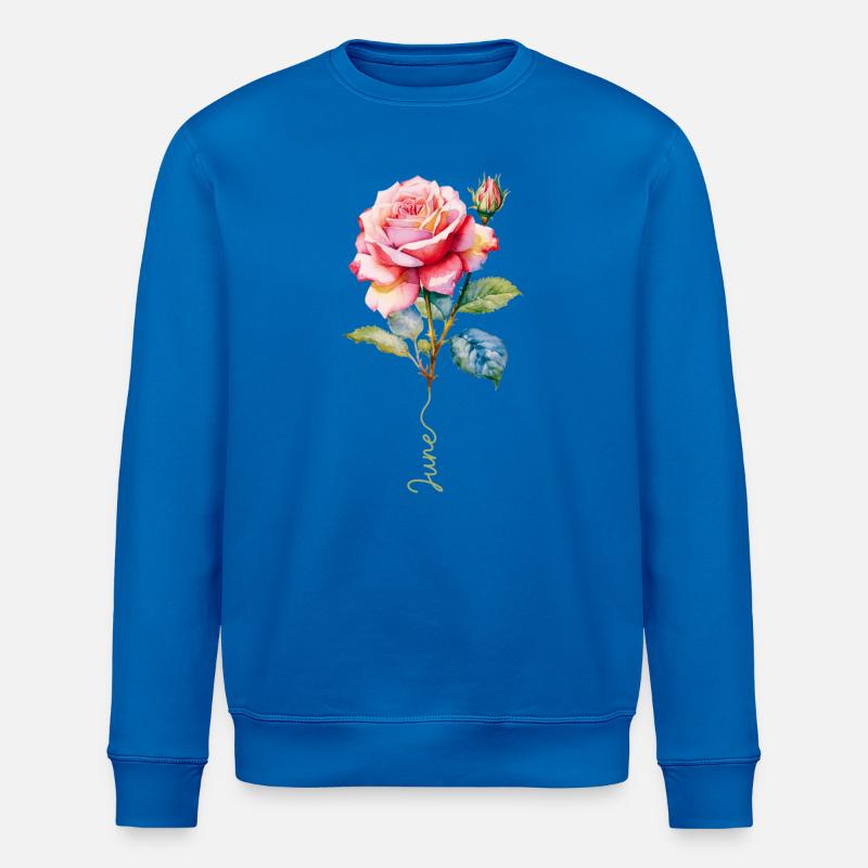Rosa lackiert mit lebendigen Details - Stanley/Stella Unisex Bio-Sweatshirt ROLLER - Königsblau