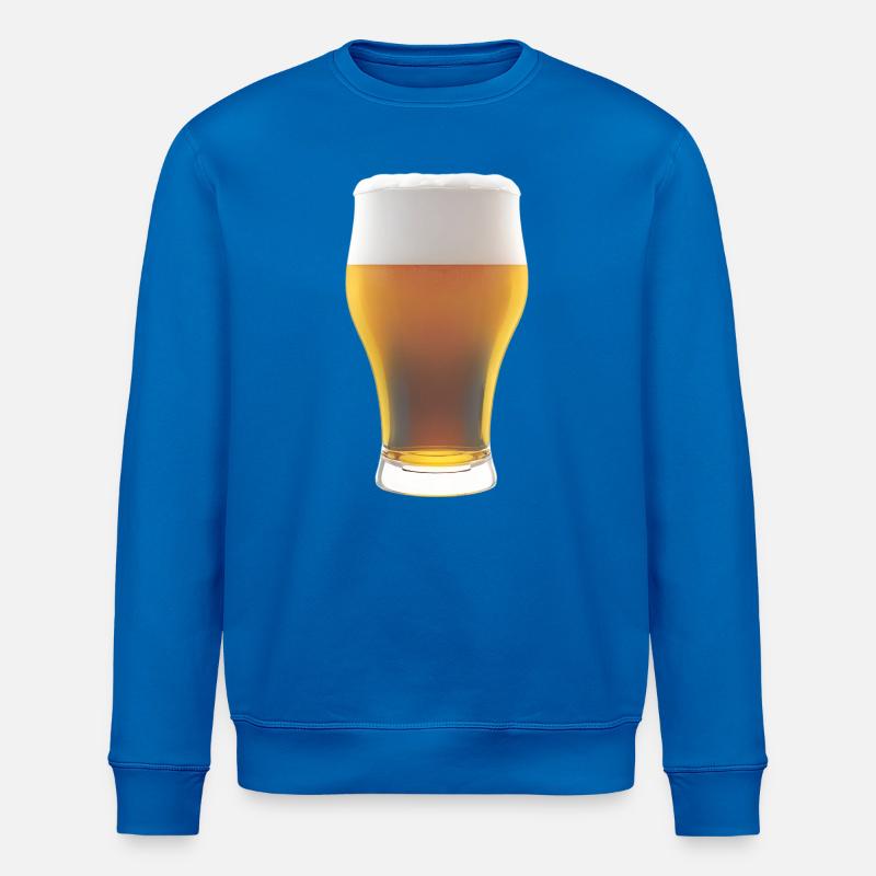 Biergradienten Glas mit Schaum - Stanley/Stella Unisex Bio-Sweatshirt ROLLER - Königsblau