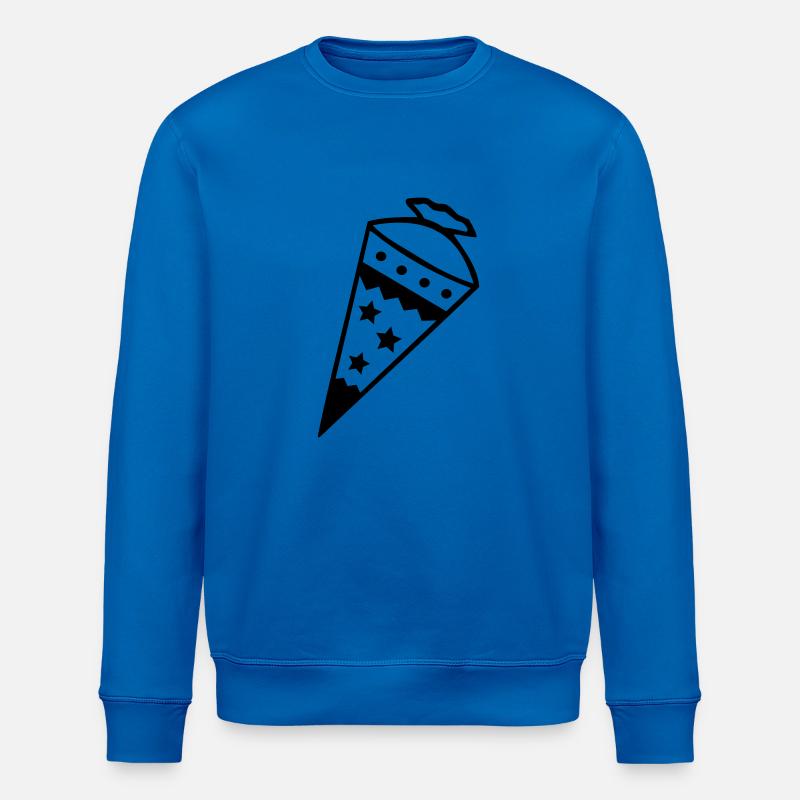 Sugar cone - school cone - Stanley/Stella ROLLER Unisex Organic Sweatshirt - royal blue