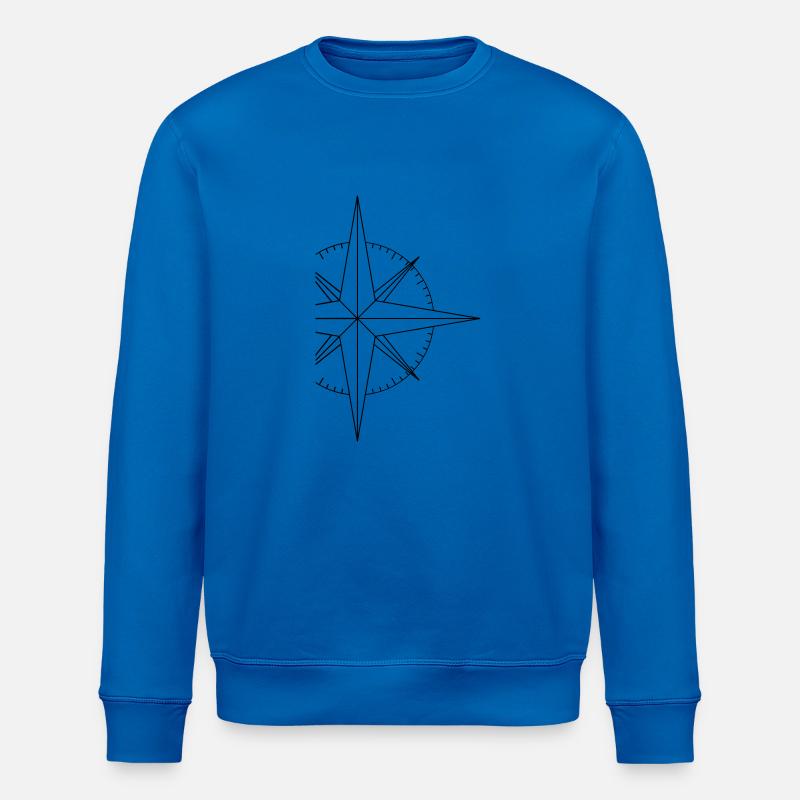 Simple Kompass - Stanley/Stella Unisex Bio-Sweatshirt ROLLER - Königsblau