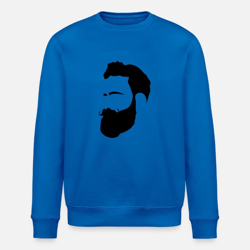 man with Beard - Stanley/Stella ROLLER Unisex Organic Sweatshirt - royal blue