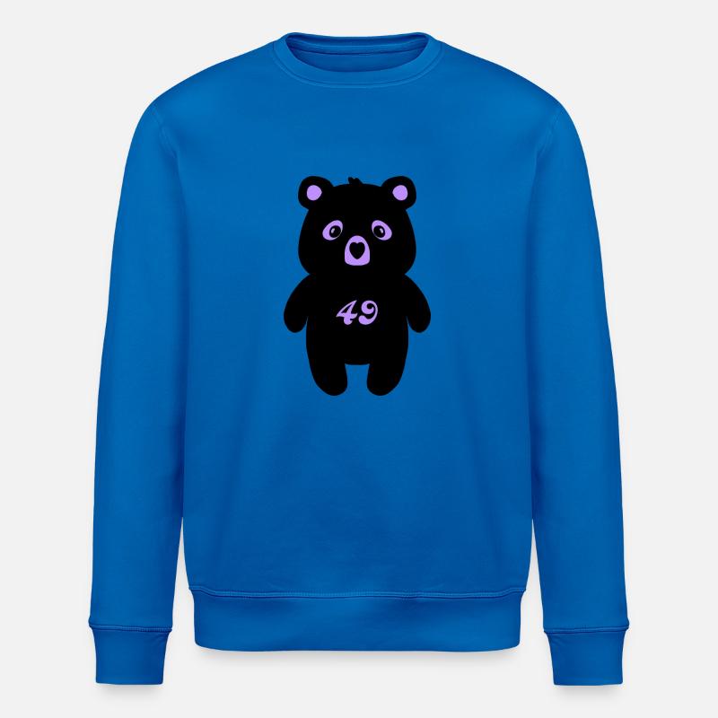 Studio 49 ours noir - Sweat bio ROLLER Stanley/Stella Unisexe - bleu roi