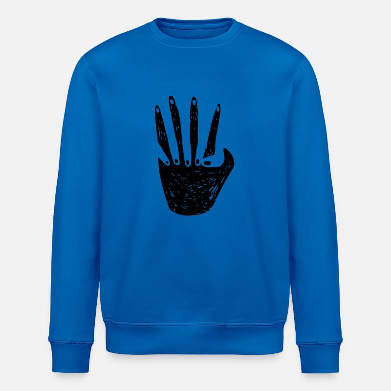 Main dans la main - Sweat bio ROLLER Stanley/Stella Unisexe - bleu roi