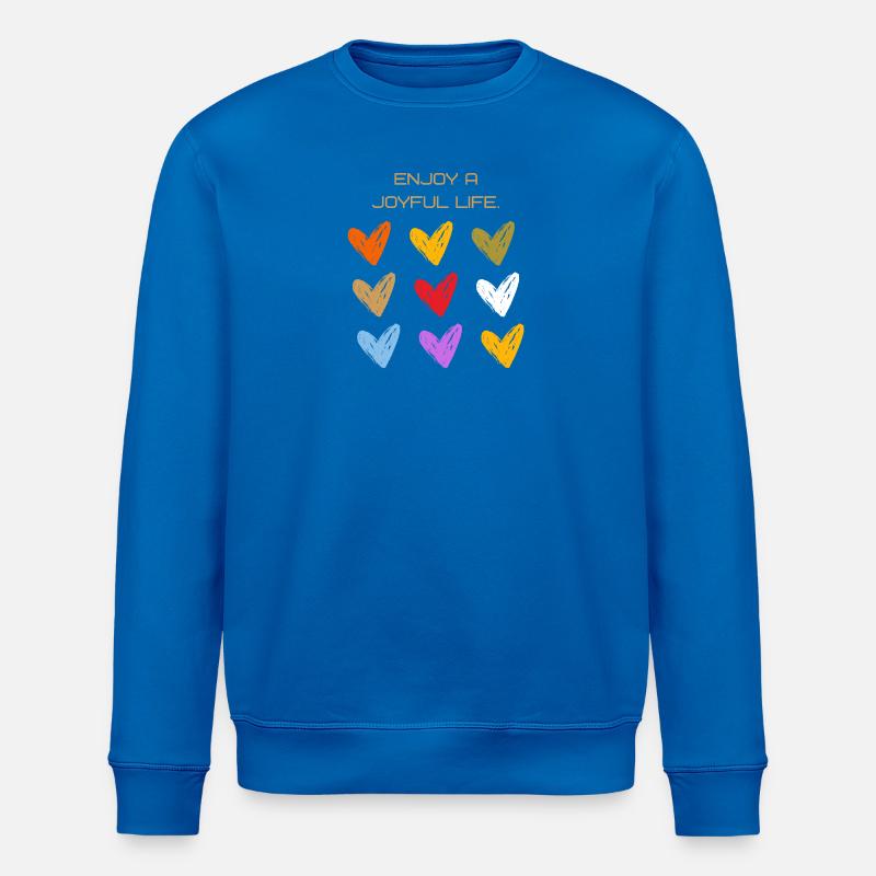 Cœurs Joyeux Monde des Couleurs - Sweat bio ROLLER Stanley/Stella Unisexe - bleu roi