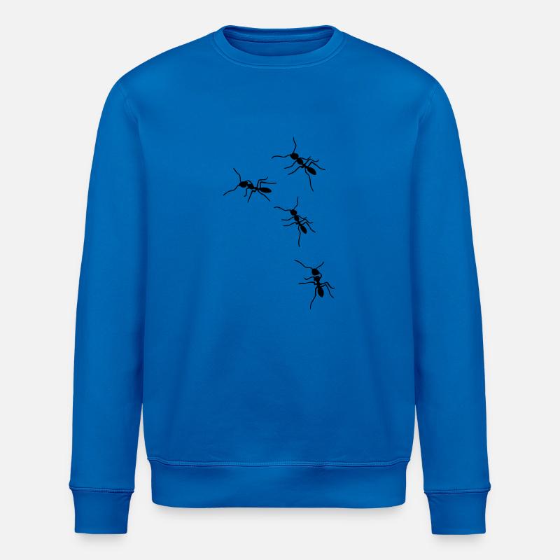 fourmis - Sweat bio ROLLER Stanley/Stella Unisexe - bleu roi