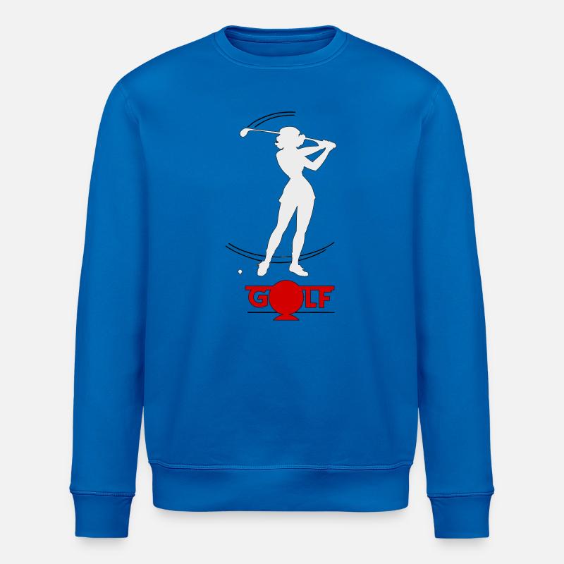 Golfeuse rétro - Sweat bio ROLLER Stanley/Stella Unisexe - bleu roi