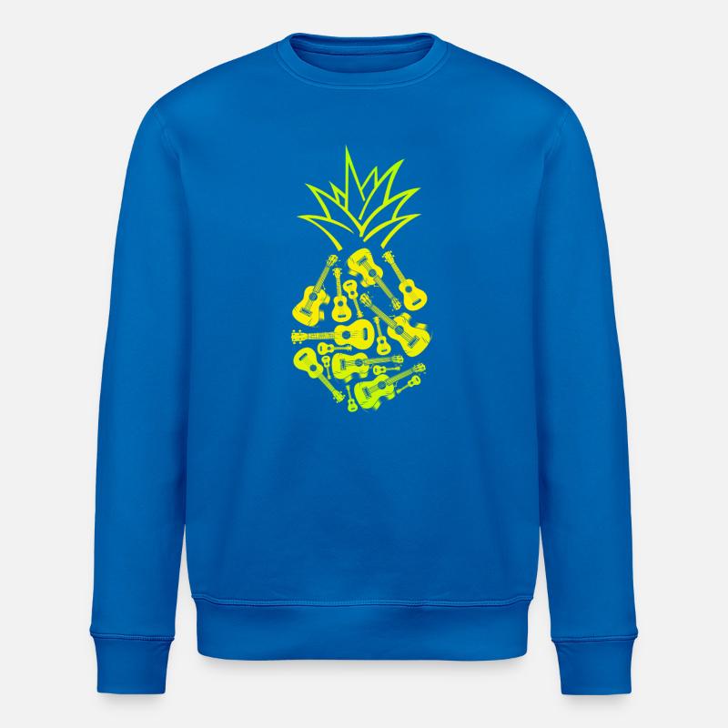 Hawaiian Ukulele Uke Pineapple - Stanley/Stella Unisex Bio-Sweatshirt ROLLER - Königsblau