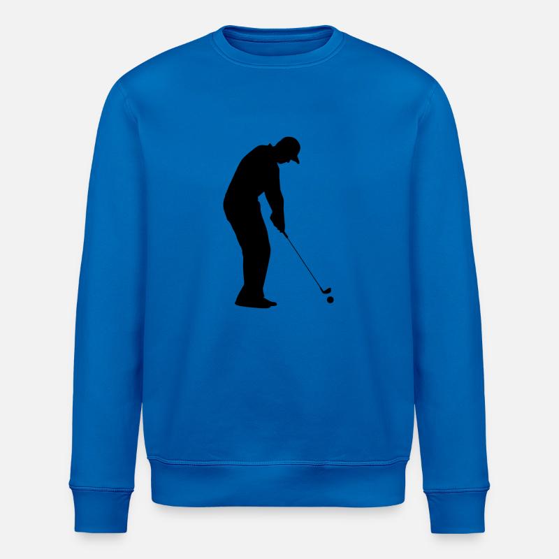 Golf Golfer Golfspieler Golfplatz - Stanley/Stella Unisex Bio-Sweatshirt ROLLER - Königsblau
