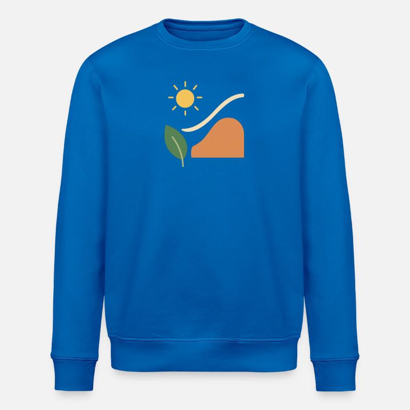 Stylized abstract nature - Stanley/Stella ROLLER Unisex Organic Sweatshirt - royal blue