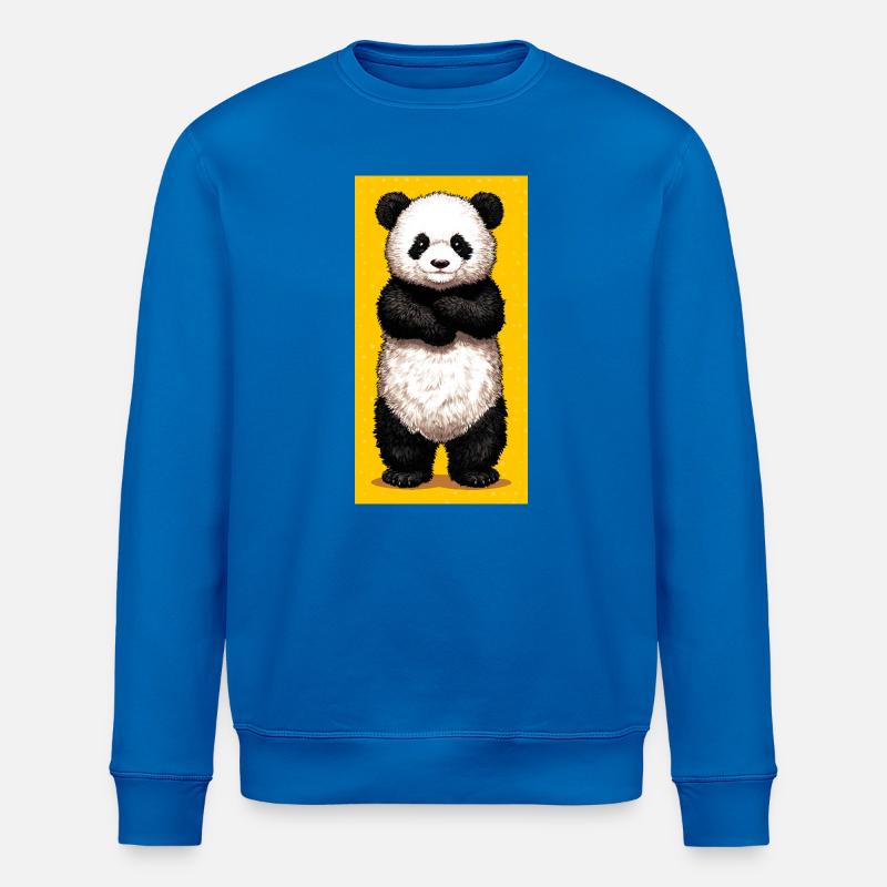 Panda - Stanley/Stella Unisex Bio-Sweatshirt ROLLER - Königsblau