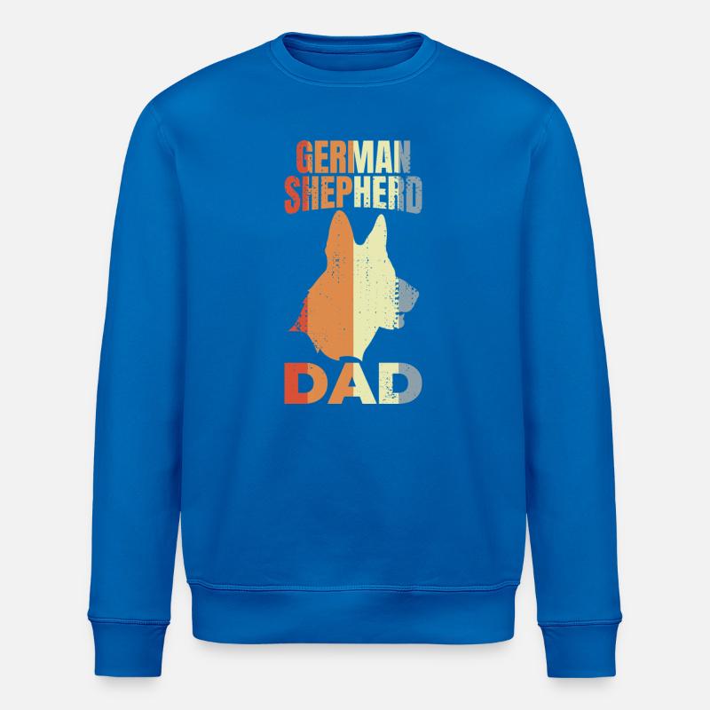Schäferhund Vater - Stanley/Stella Unisex Bio-Sweatshirt ROLLER - Königsblau