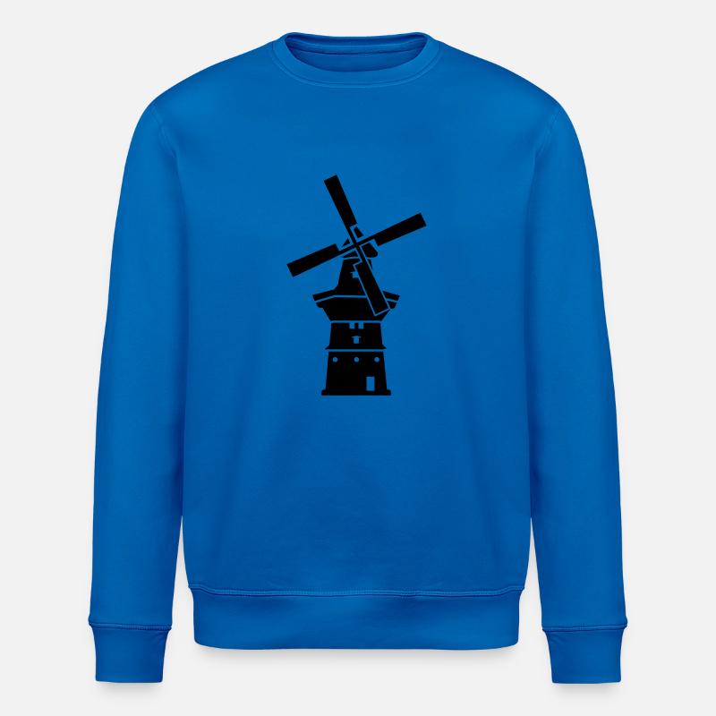 Moulin à vent - Sweat bio ROLLER Stanley/Stella Unisexe - bleu roi