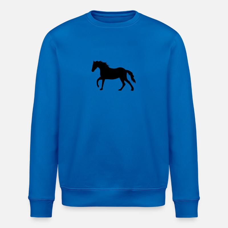 cheval - Sweat bio ROLLER Stanley/Stella Unisexe - bleu roi