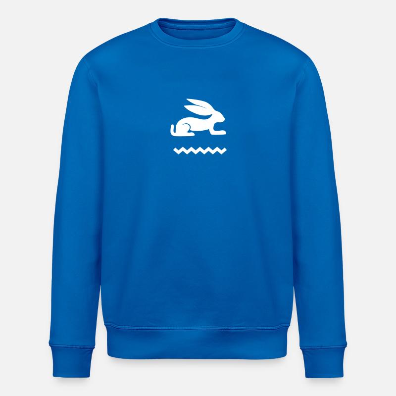 Lapin égyptien - Sweat bio ROLLER Stanley/Stella Unisexe - bleu roi
