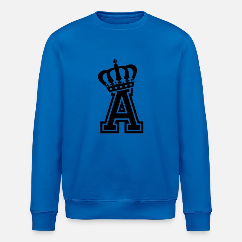 Buchstabe A - Stanley/Stella Unisex Bio-Sweatshirt ROLLER - Königsblau