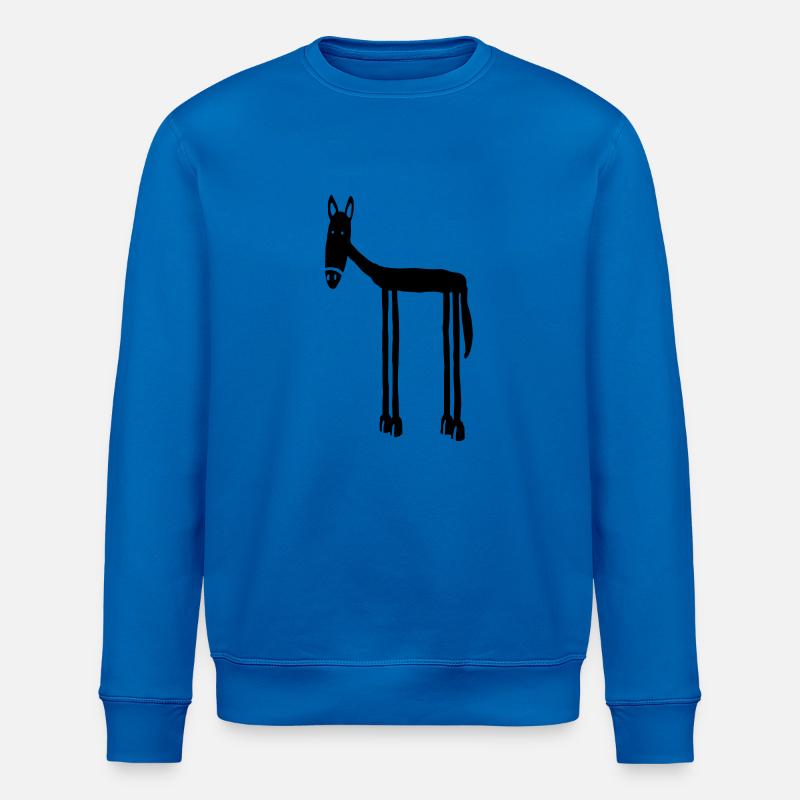 Pferd - Stanley/Stella Unisex Bio-Sweatshirt ROLLER - Königsblau