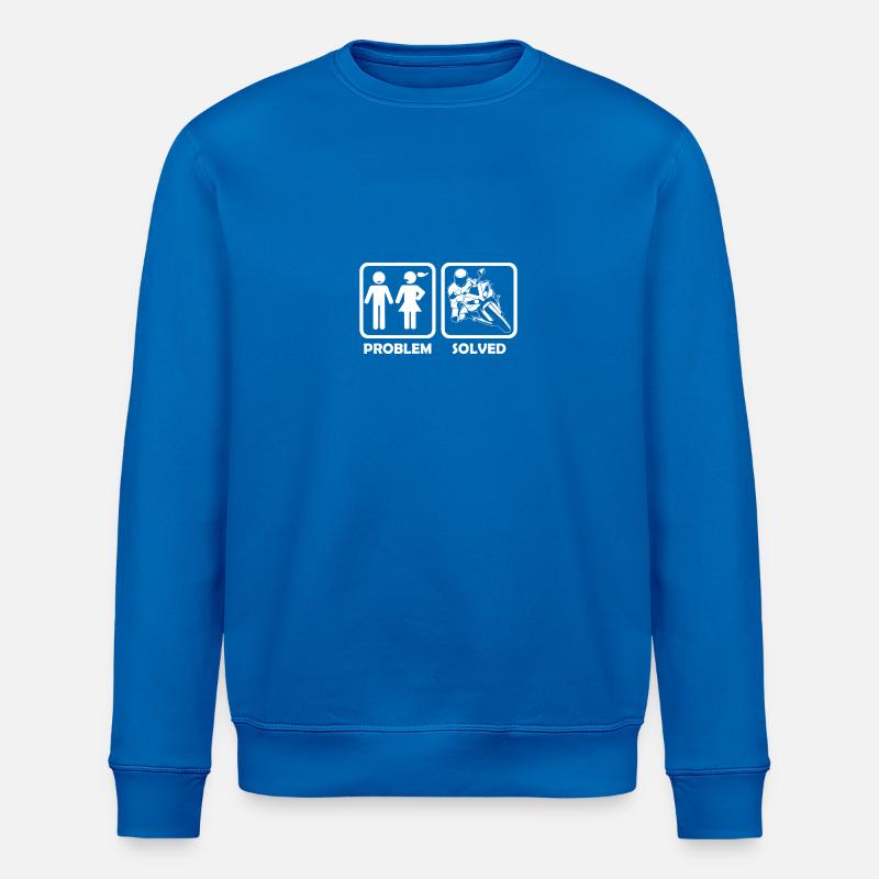 motorcycle superbike problem solution - Stanley/Stella Unisex Bio-Sweatshirt ROLLER - Königsblau