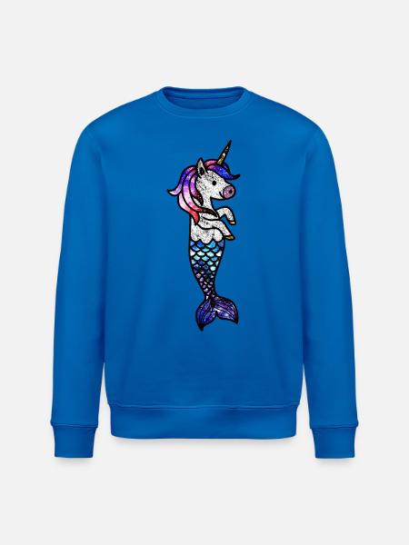 Kosmisches Meeres-Einhorn - Stanley/Stella Unisex Bio-Sweatshirt ROLLER - Königsblau