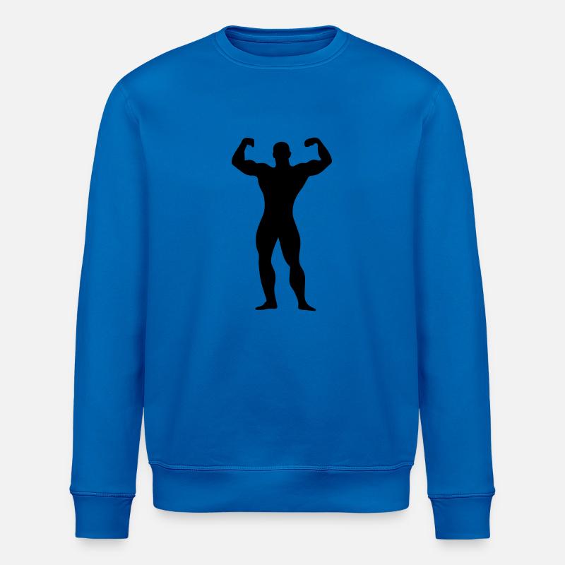 flexing man - Sweat bio ROLLER Stanley/Stella Unisexe - bleu roi