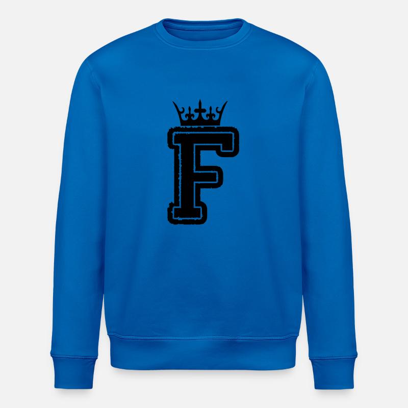 buchstabe_f_king - Stanley/Stella Unisex Bio-Sweatshirt ROLLER - Königsblau