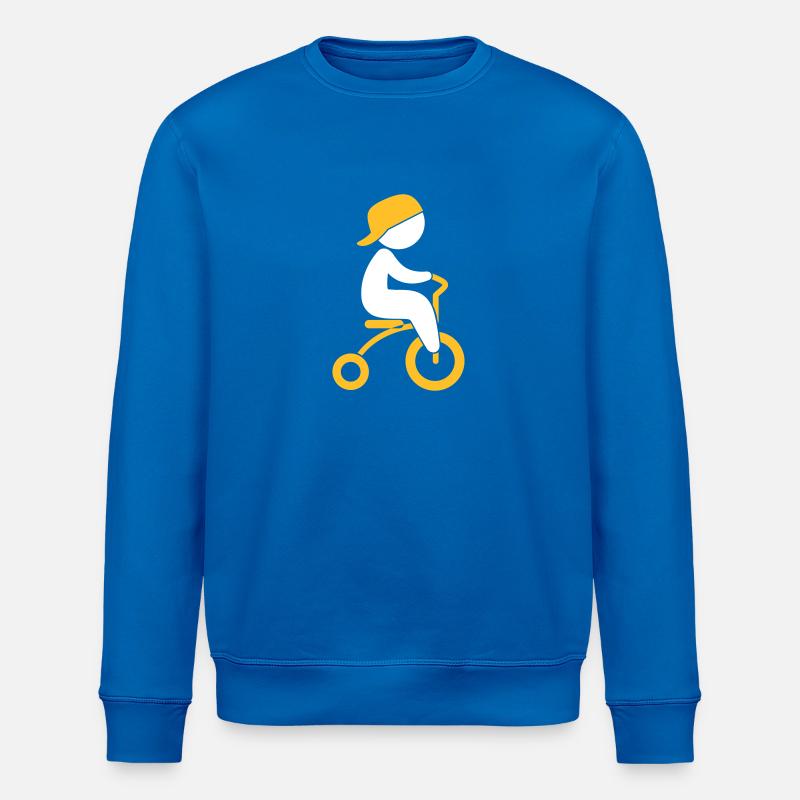 Garçon qui monte son tricycle - Sweat bio ROLLER Stanley/Stella Unisexe - bleu roi