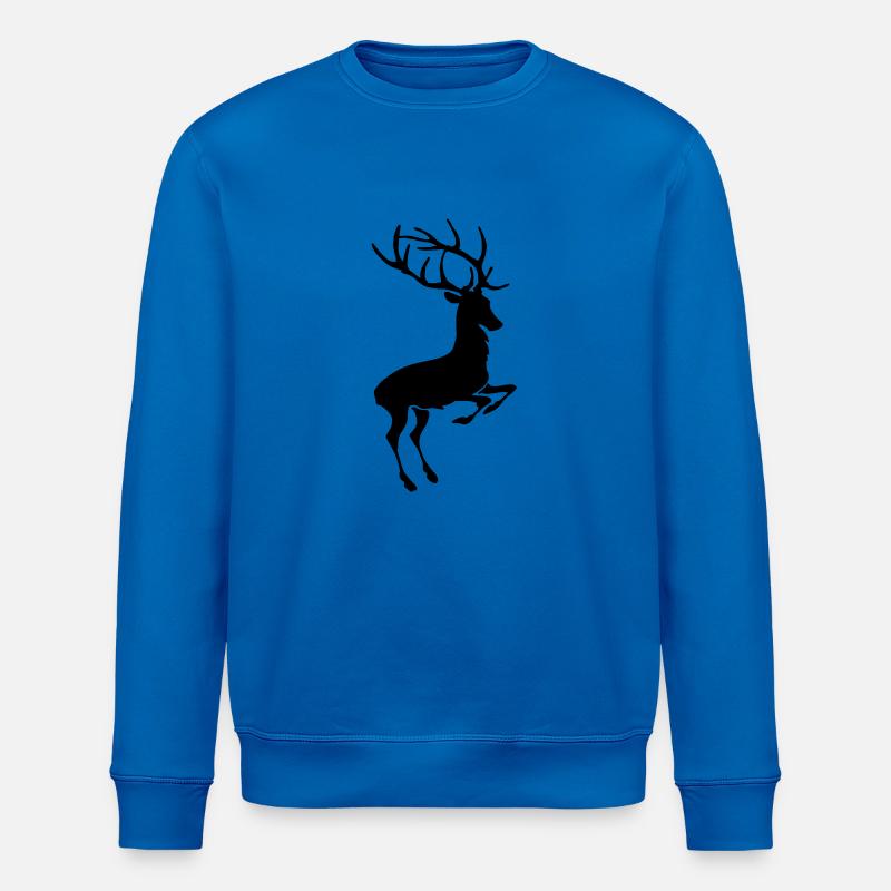 Cerf - Sweat bio ROLLER Stanley/Stella Unisexe - bleu roi