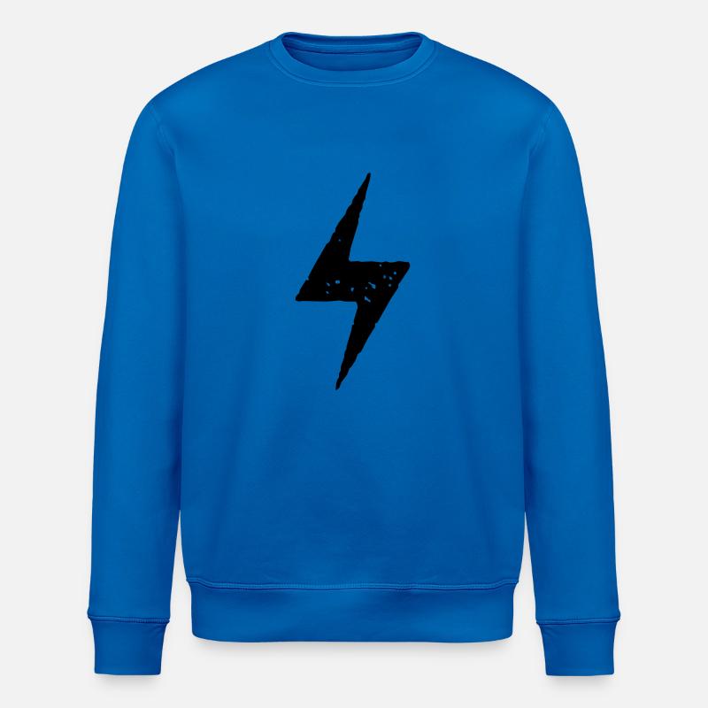 Blitz Strom Symbol - Stanley/Stella Unisex Bio-Sweatshirt ROLLER - Königsblau