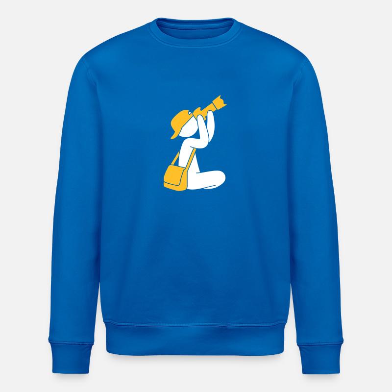 Fotograf mit Kamera - Stanley/Stella Unisex Bio-Sweatshirt ROLLER - Königsblau