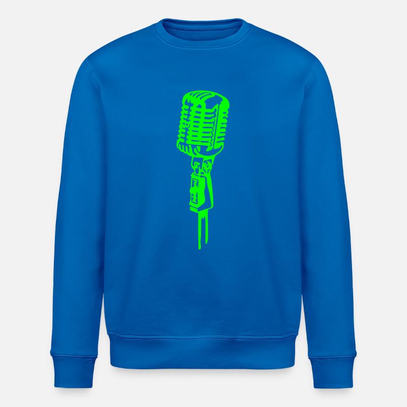 Retro Mikrofon - Stanley/Stella Unisex Bio-Sweatshirt ROLLER - Königsblau
