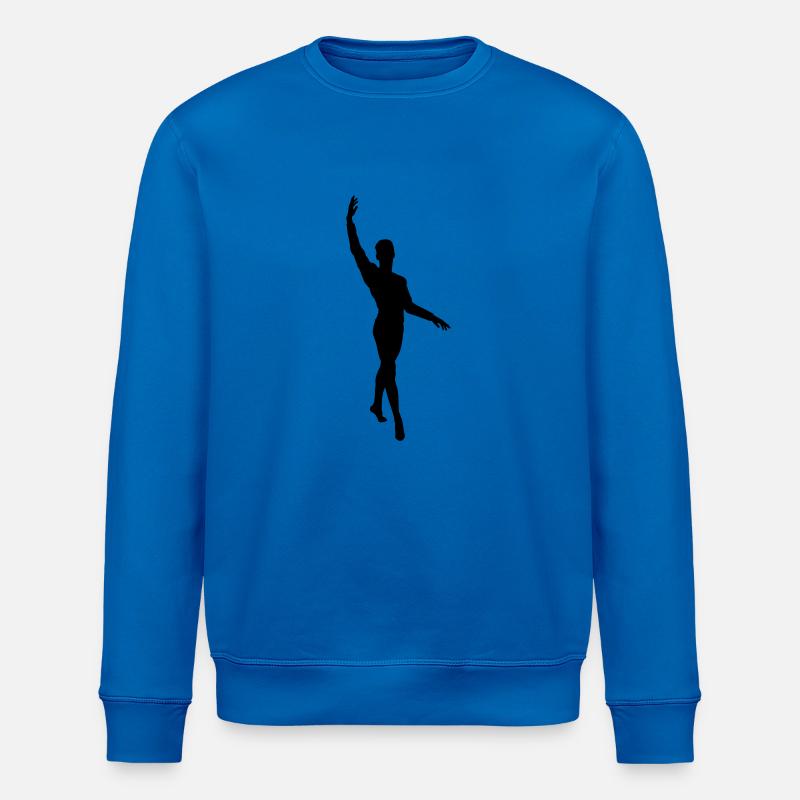 Danseuse de ballet vecteur Silhouette - Sweat bio ROLLER Stanley/Stella Unisexe - bleu roi