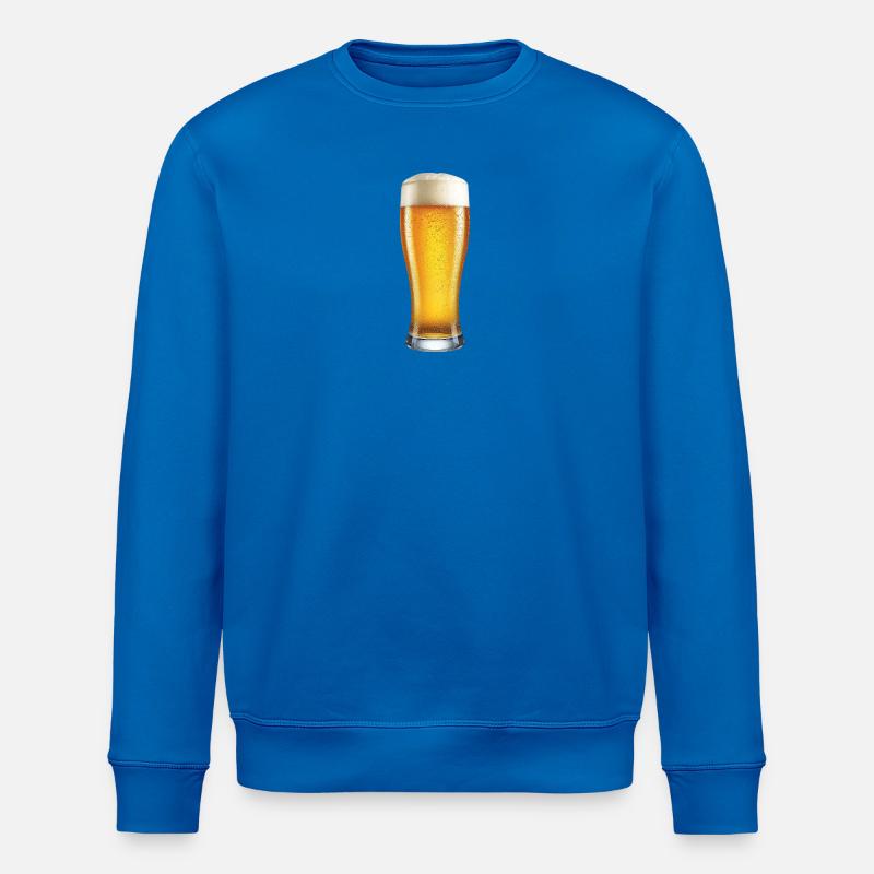 Craftbier Glasdesign Bierglas Bier - Stanley/Stella Unisex Bio-Sweatshirt ROLLER - Königsblau