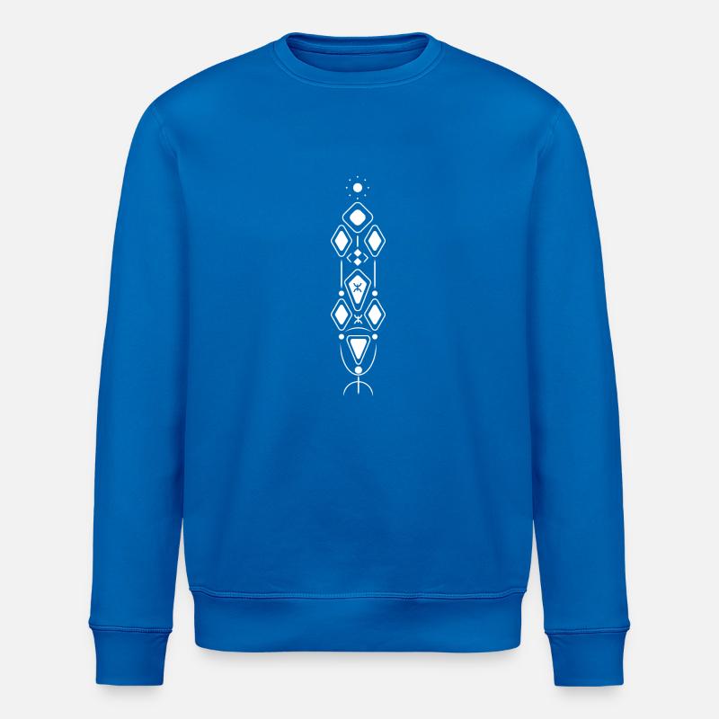 Berber Pattern 2023 White - Stanley/Stella ROLLER Unisex Organic Sweatshirt - royal blue