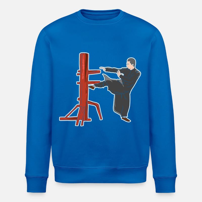 Wing Chun fighting pose - Stanley/Stella ROLLER Unisex Organic Sweatshirt - royal blue