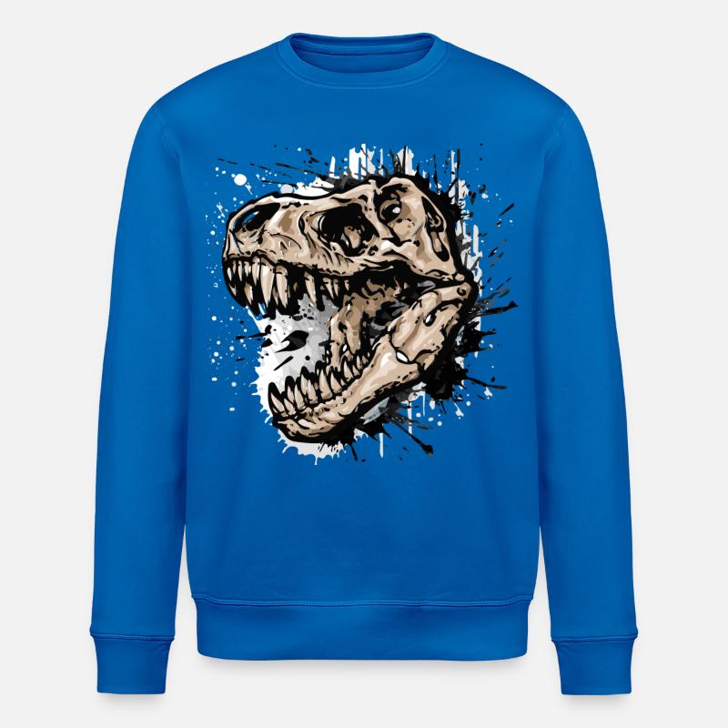 Trex / T-Rex Dinosaure - Sweat bio ROLLER Stanley/Stella Unisexe - bleu roi