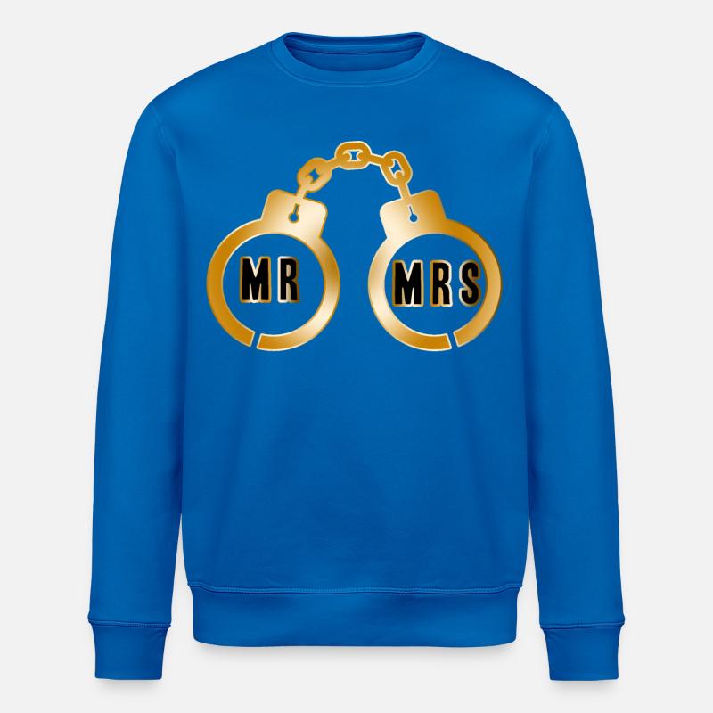 Goldenes Paar Handschellen-Emblem - Stanley/Stella Unisex Bio-Sweatshirt ROLLER - Königsblau