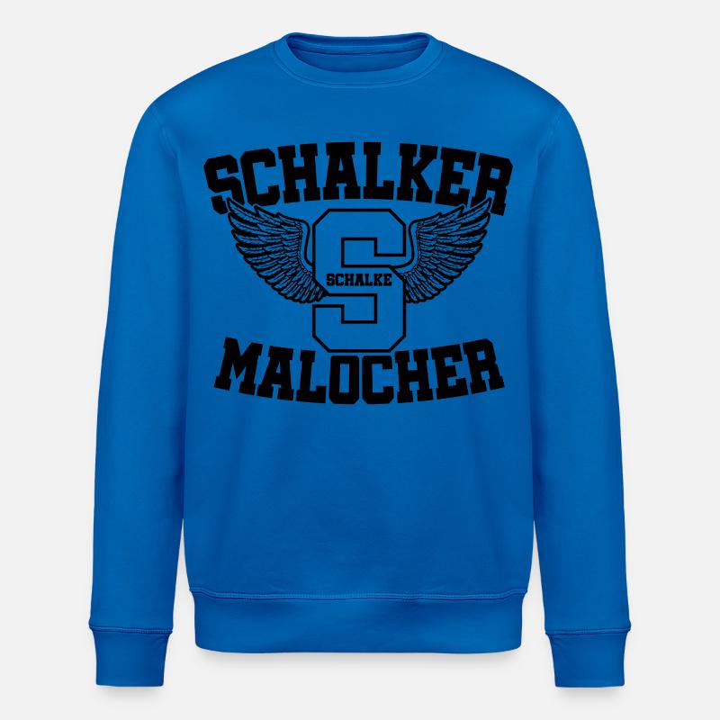Farbe änderbar | Schalker Malocher - Stanley/Stella Unisex Bio-Sweatshirt ROLLER - Königsblau