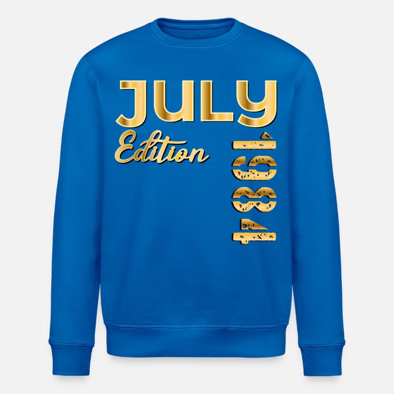 42E ANNIVERSAIRE JUILLET 1984 - Sweat bio ROLLER Stanley/Stella Unisexe - bleu roi