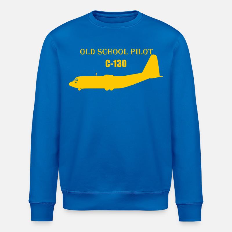 Old school pilot C-130 - Stanley/Stella Unisex Bio-Sweatshirt ROLLER - Königsblau