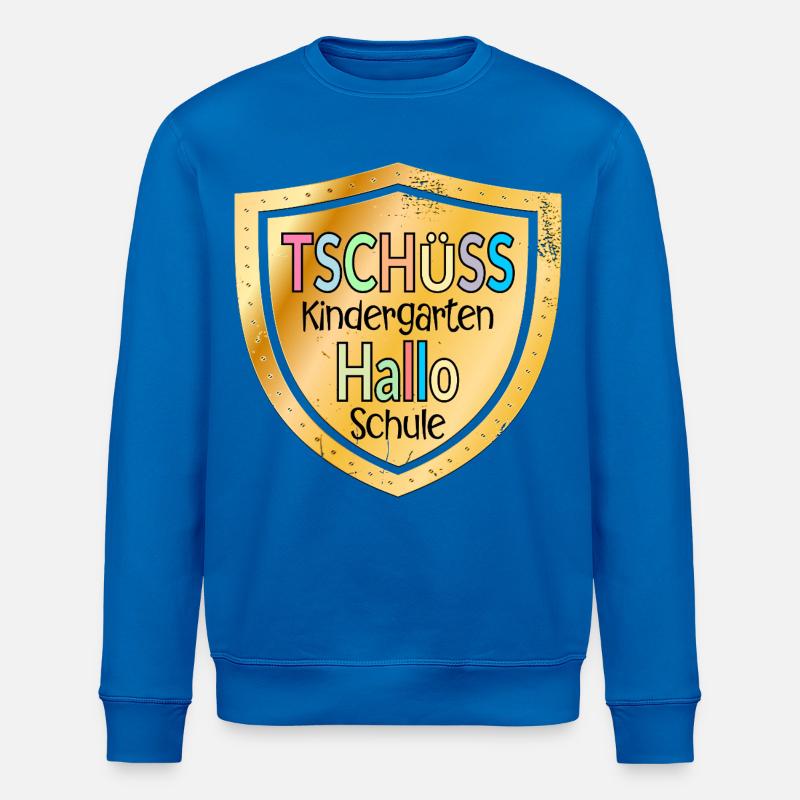 TSCHÜSS KINDERGARTEN - HALLO SCHULE - Stanley/Stella Unisex Bio-Sweatshirt ROLLER - Königsblau