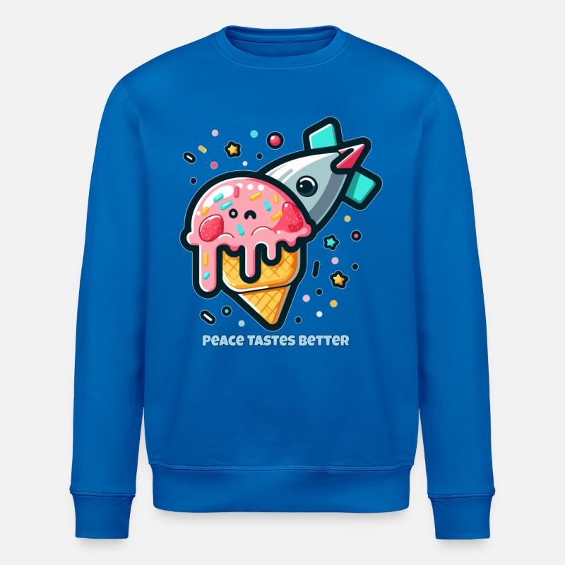 Frieden schmeckt besser - Stanley/Stella Unisex Bio-Sweatshirt ROLLER - Königsblau