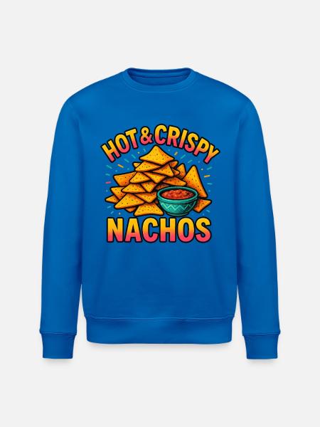 Heiße knusprige Nachos T-Shirt Design - Stanley/Stella Unisex Bio-Sweatshirt ROLLER - Königsblau