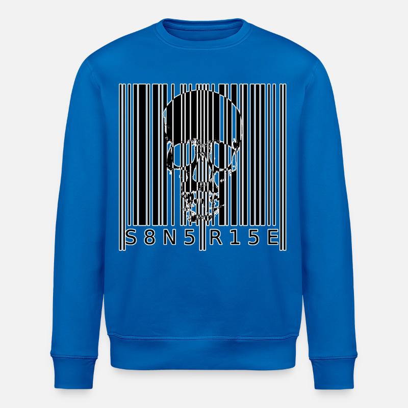 S8N5 R15E Dämonischer Barcode Streetstyle - Stanley/Stella Unisex Bio-Sweatshirt ROLLER - Königsblau