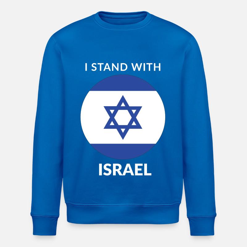 JE SUIS AUX CÔTÉS D’ISRAËL - Sweat bio ROLLER Stanley/Stella Unisexe - bleu roi