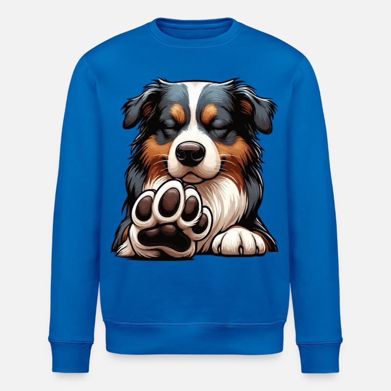 Berger australien Aussie Aussie Propriétaires Aussies - Sweat bio ROLLER Stanley/Stella Unisexe - bleu roi