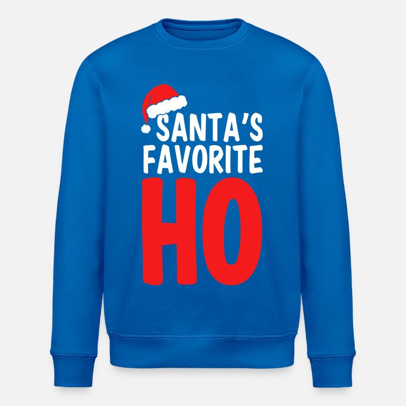 Santa's Favorite Ho - Frecher Spruch - Stanley/Stella Unisex Bio-Sweatshirt ROLLER - Königsblau