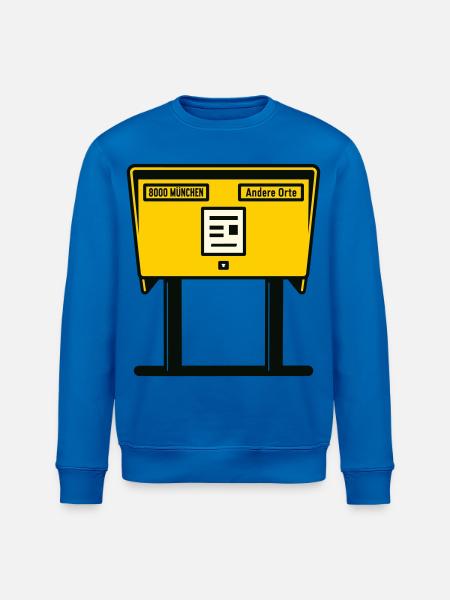 Munich Yellow Mailbox - Stanley/Stella ROLLER Unisex Organic Sweatshirt - royal blue